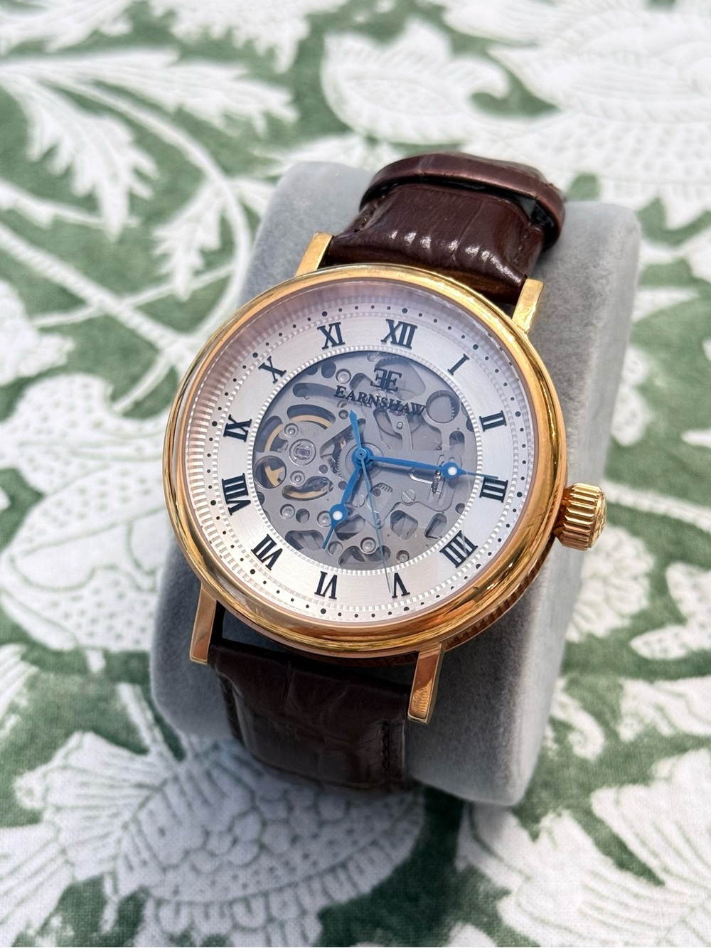 Thomas Earnshaw Skeleton Automatic Gold Tone Men’s Watch